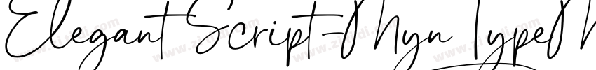 Elegant Script字体转换